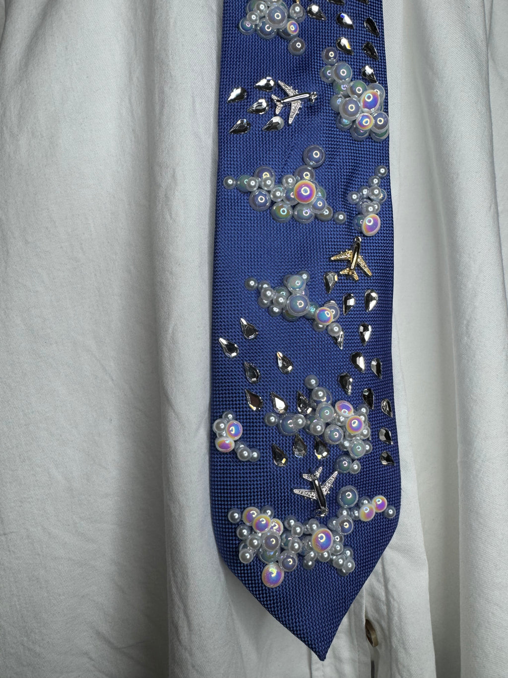 Blue Clouds and AirPlanes Pilot Tie