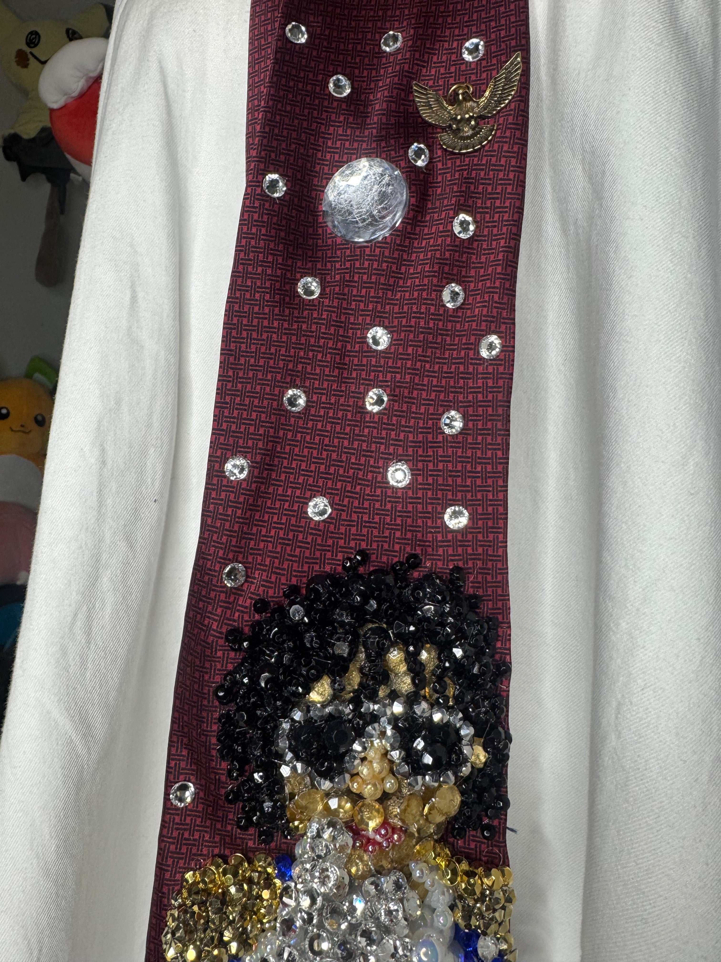 Red Michael Jackson White Glove Thumbs Up at the Grammys Award Night 1984 Tie