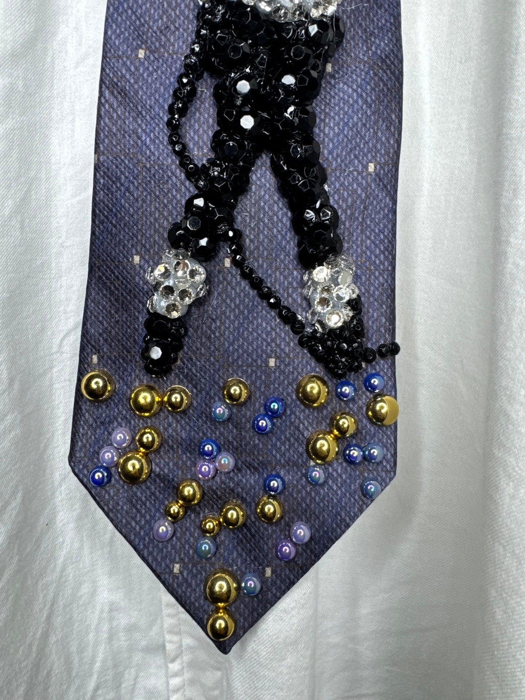 Purple Michael Jackson Singing and Hitting Toe Stand Pose Victory Tour 1984 Tie