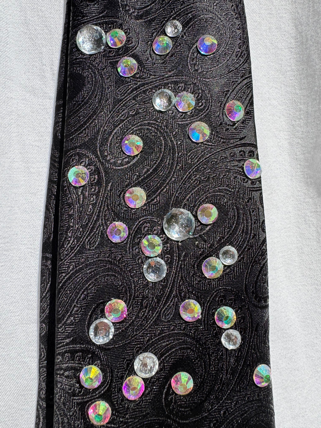Black Paisley Iridescent Royalty Tie