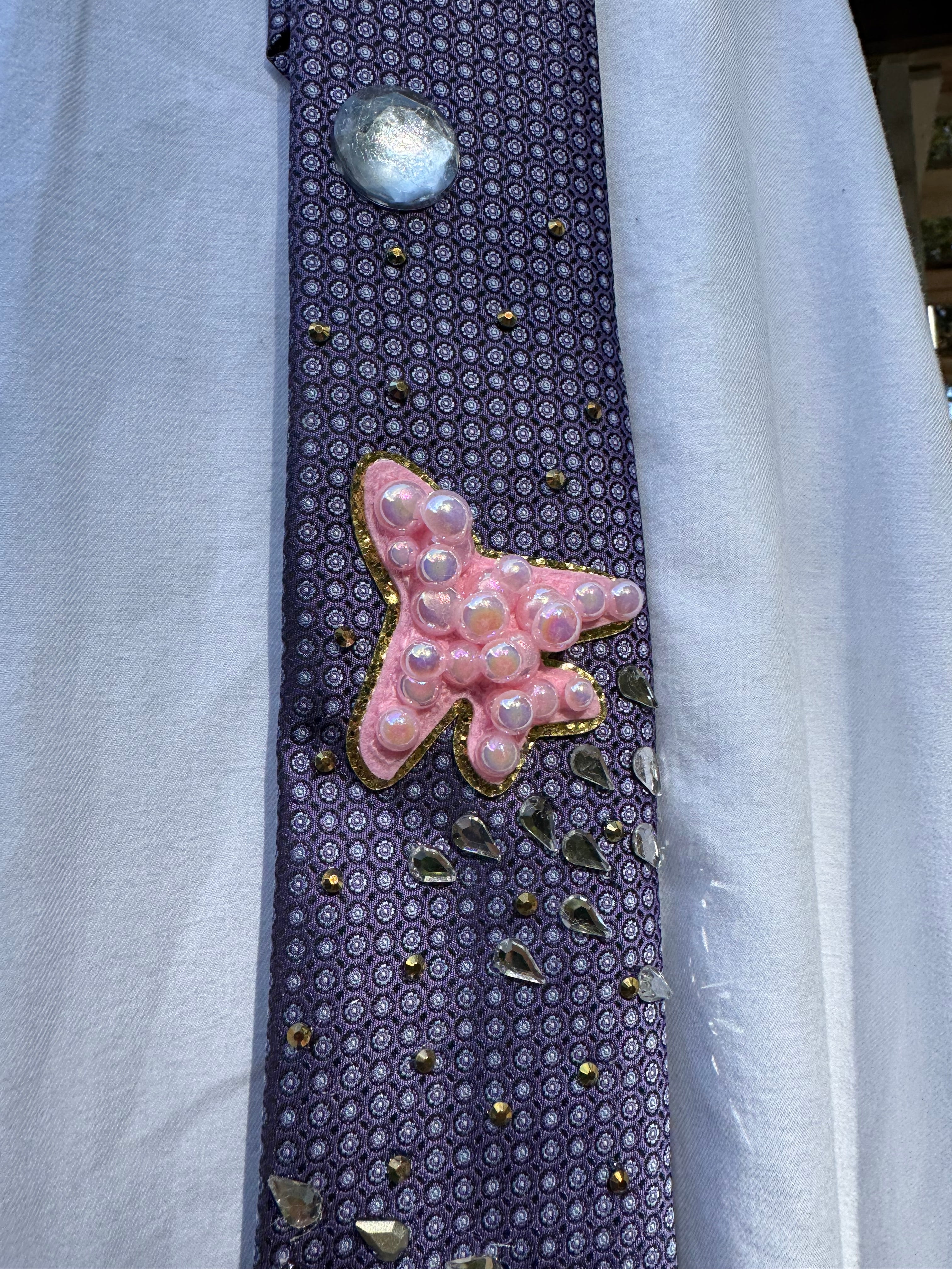 Purple Pink Pearl Planes Pilot Tie