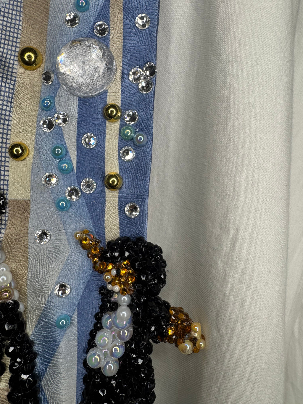 Sky Blue and Gold Michael Jackson Triple Clone Scene in DSTYGE Music Video Royalty Tie