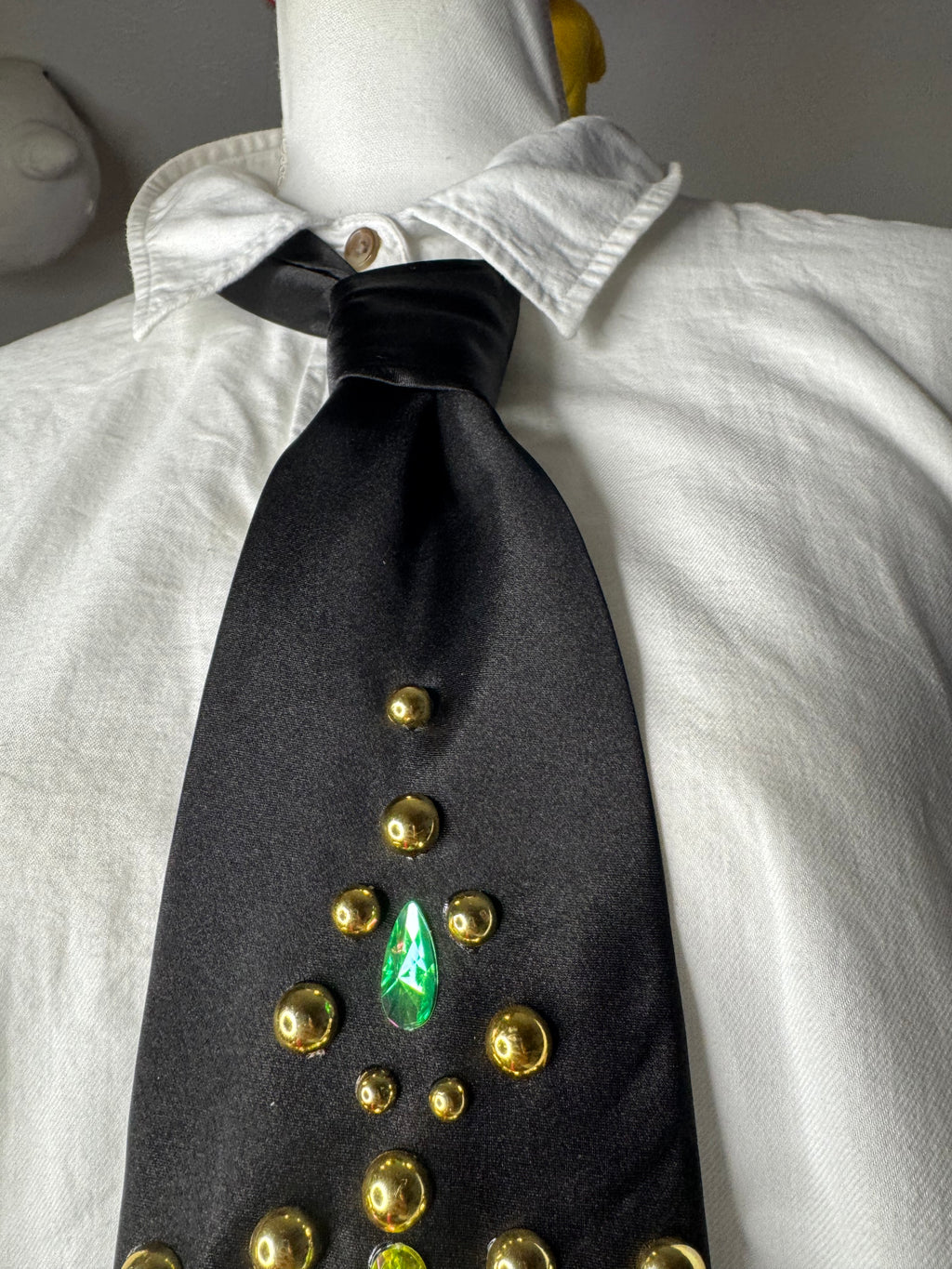 Black Capital Letter E High Class Royalty Tie