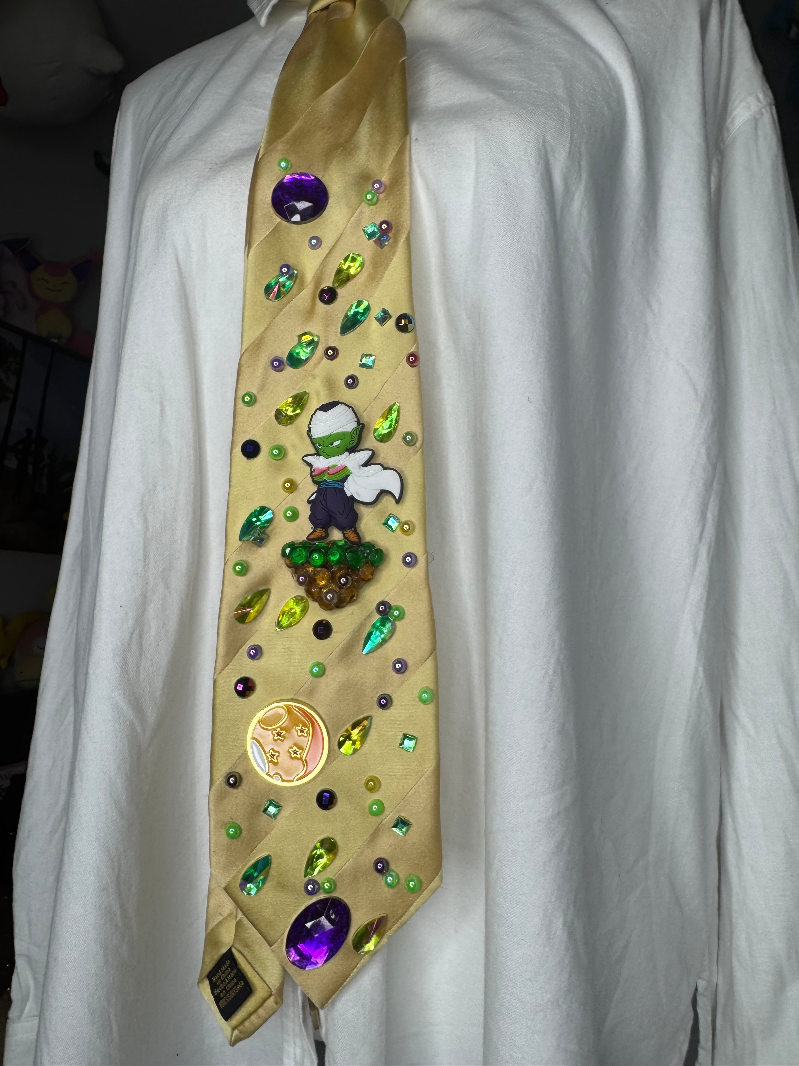 Yellow Piccolo Aura Farming His Fit In Space Dragon Ball Z tie