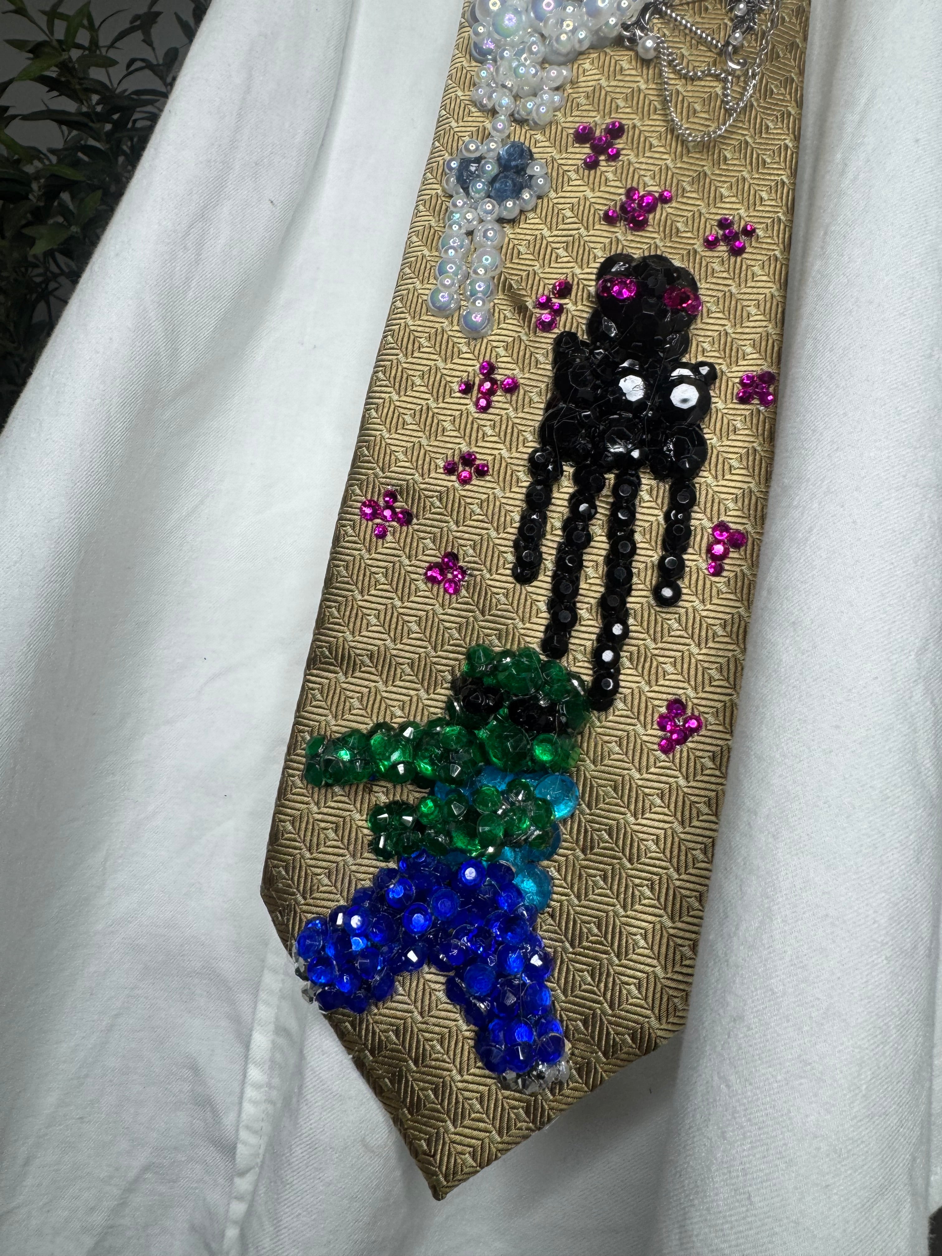 Gold Skeleton, Enderman, and Zombie Ultimate Minecraft Tie