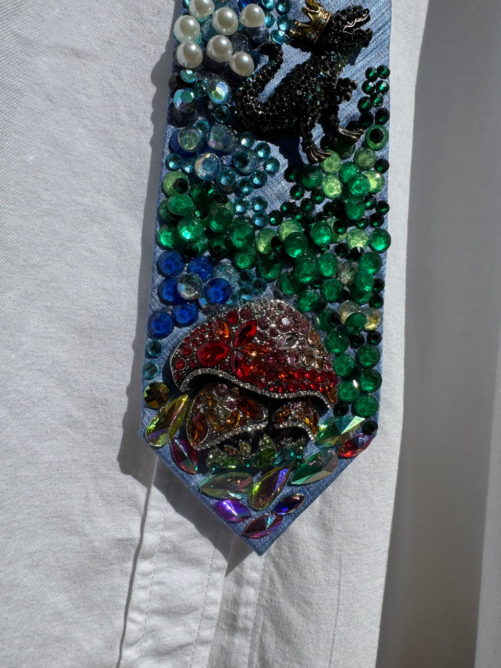Light Blue Jurassic Park Dinosaur Era Tie