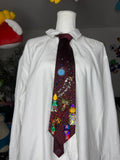Red Laser Eye Jaguar Attacking City Nature Royalty Tie