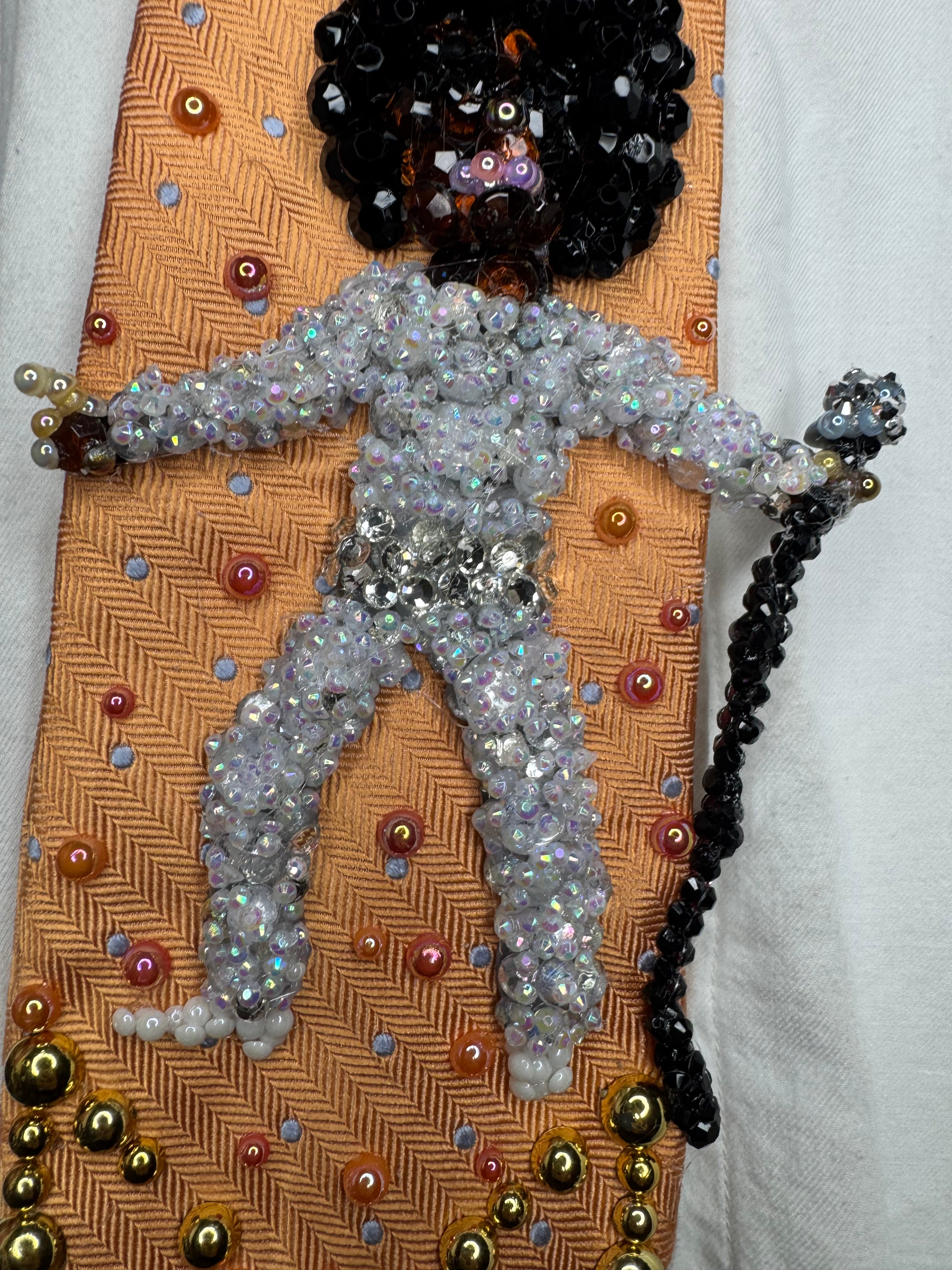 Orange Teen Michael Jackson Hitting Head Shimmy in All White Silver Outfit in London for Destiny Tour 1979 Jacksons Tie