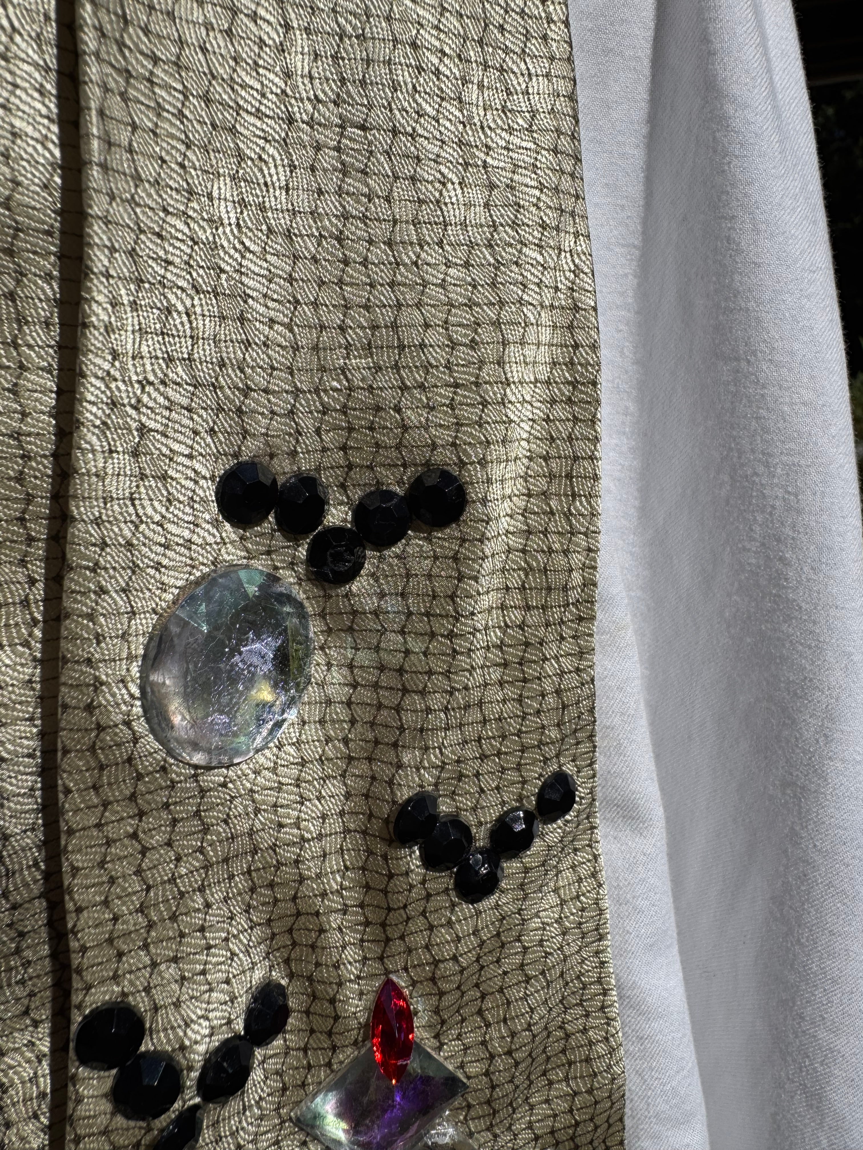 Beige Millionaire Mansion High Class Royalty Tie