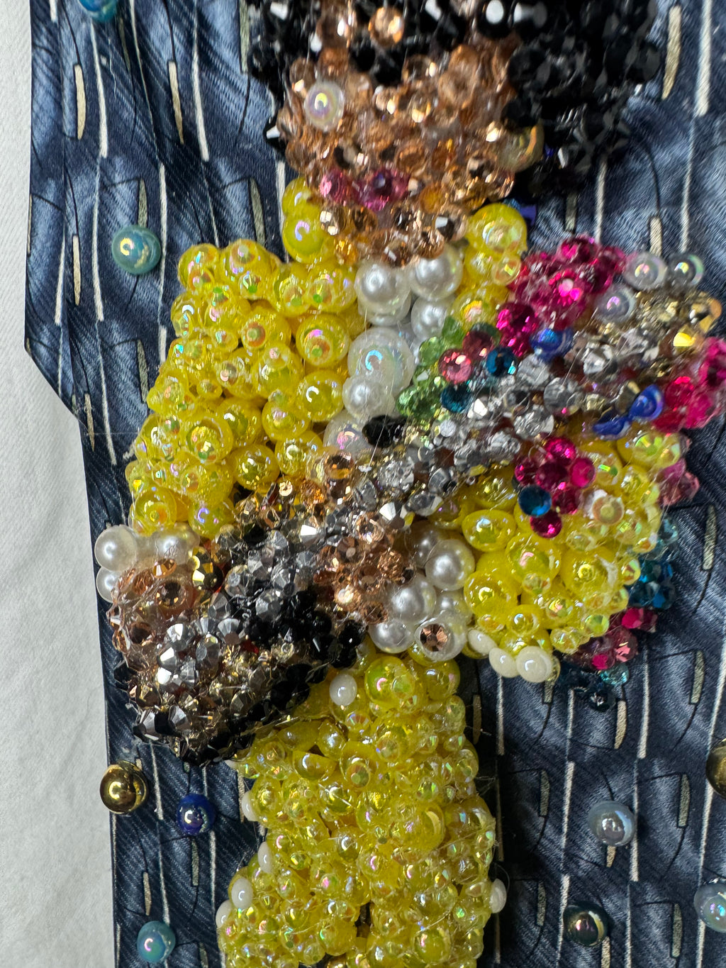 Navy Blue Prince In Full Yellow Outfit & Floral Scarf Performing Live Tie