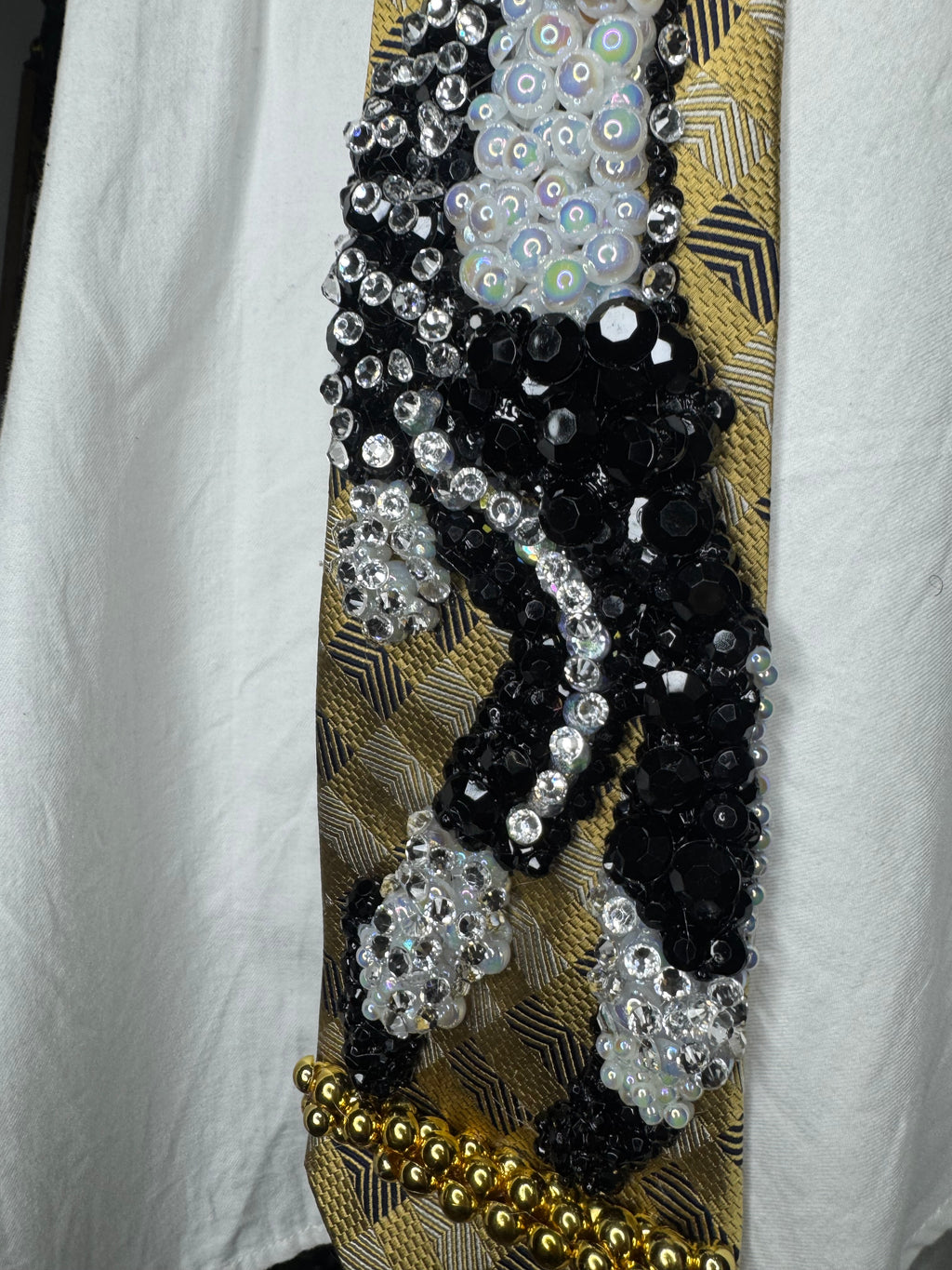 Gold Michael Jackson Doing Toe Stand Move To Billie Jean Tie