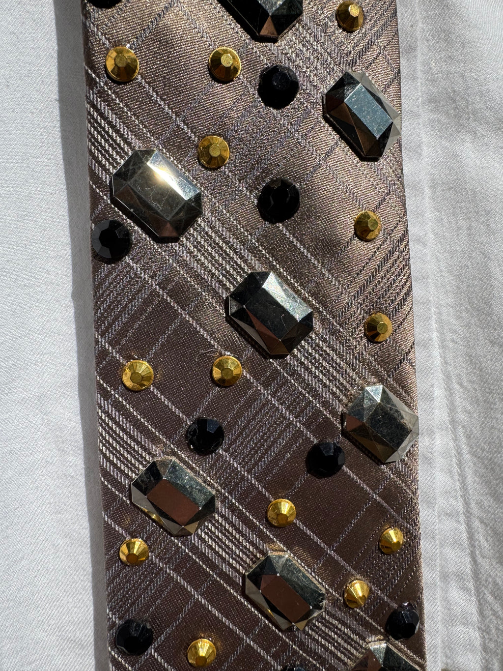 Beige Ace of Spade High Class Royalty Tie