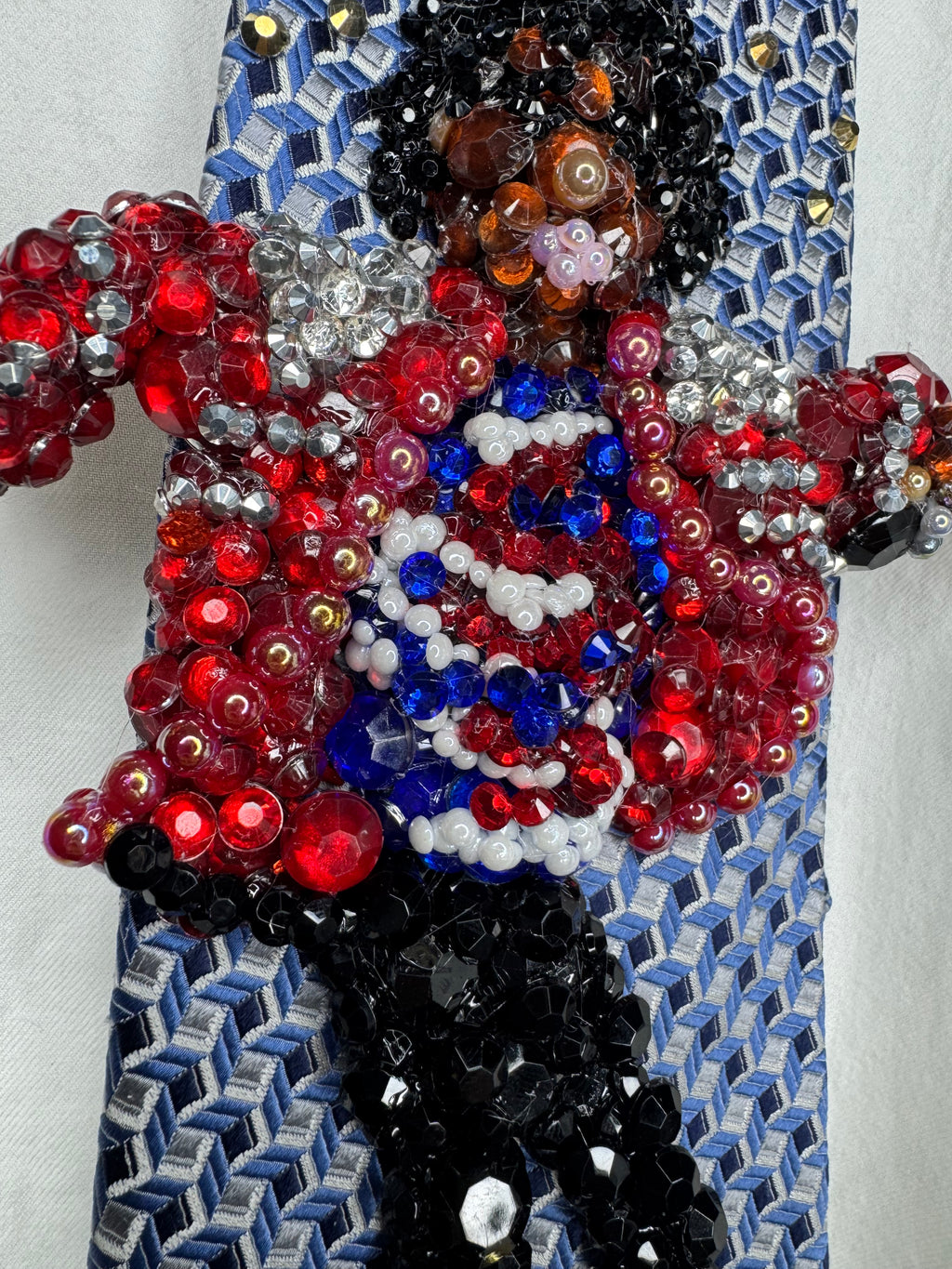 Blue Michael Jackson Hitting Arms Out Thrust Move To Beat It Victory Tour 1984 Tie