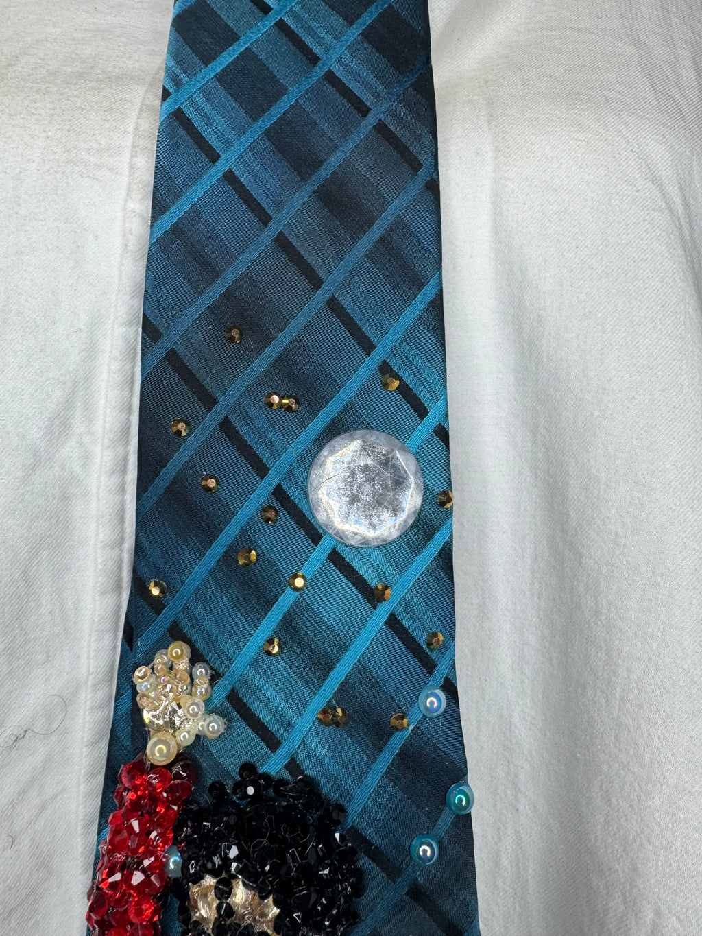 Dark Plaid Turquoise Michael Jackson Hitting Hand Up Wide Leg Pose to Human Nature In Tokyo Red Shirt Bad Tour 1988 Tie