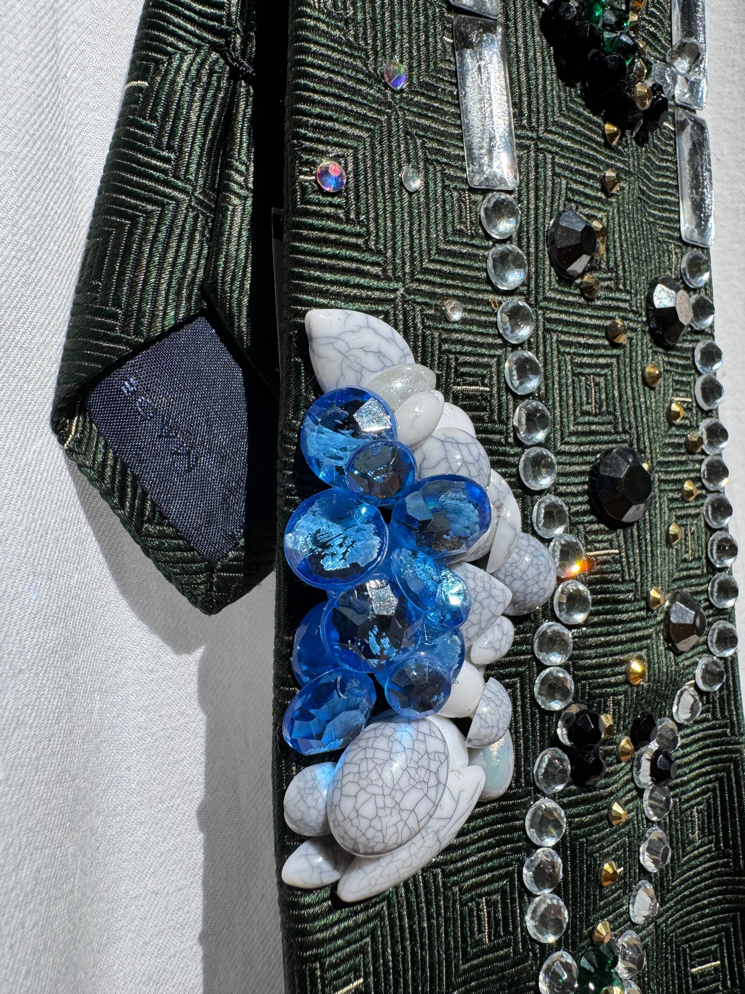 Dark Green Mini Golf Course Golfer Tie