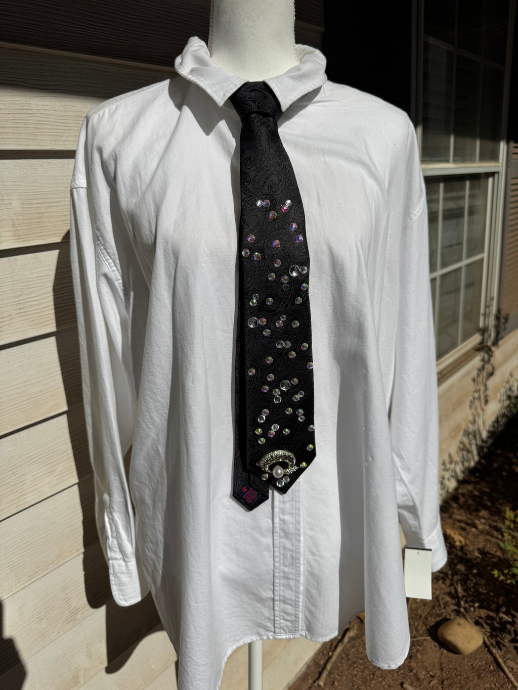 Black Paisley Iridescent Royalty Tie