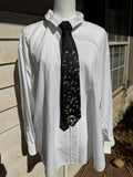 Black Paisley Iridescent Royalty Tie
