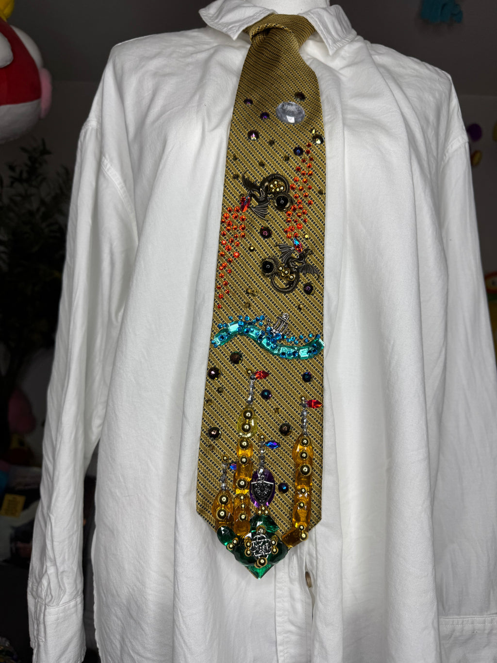 Gold Dungeons and Dragons Viking Era Royalty Tie