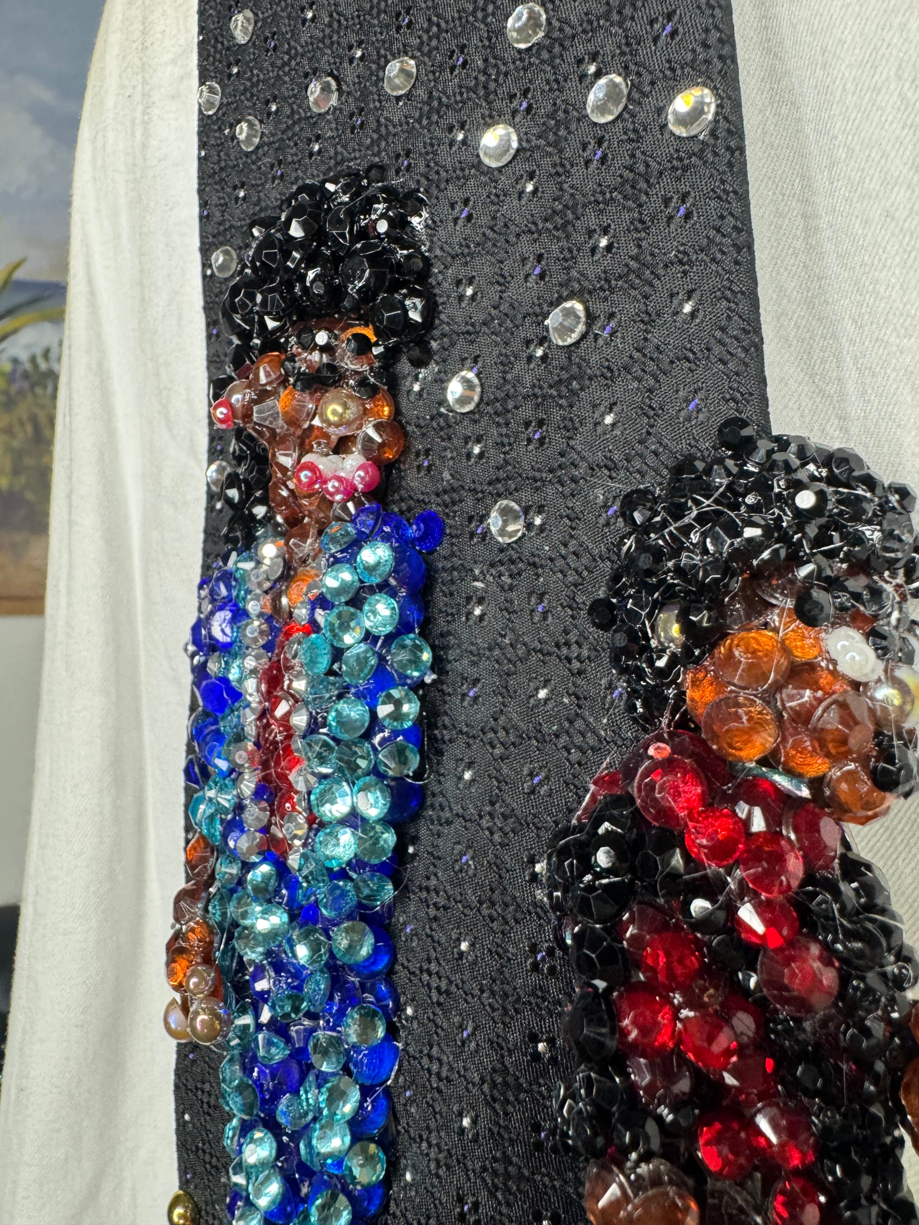Black Michael Jackson Dancing and Walking With Ola Ray Scene Thriller Music Video Tie