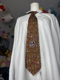 Red Golden Pinecones High Class Royalty Tie
