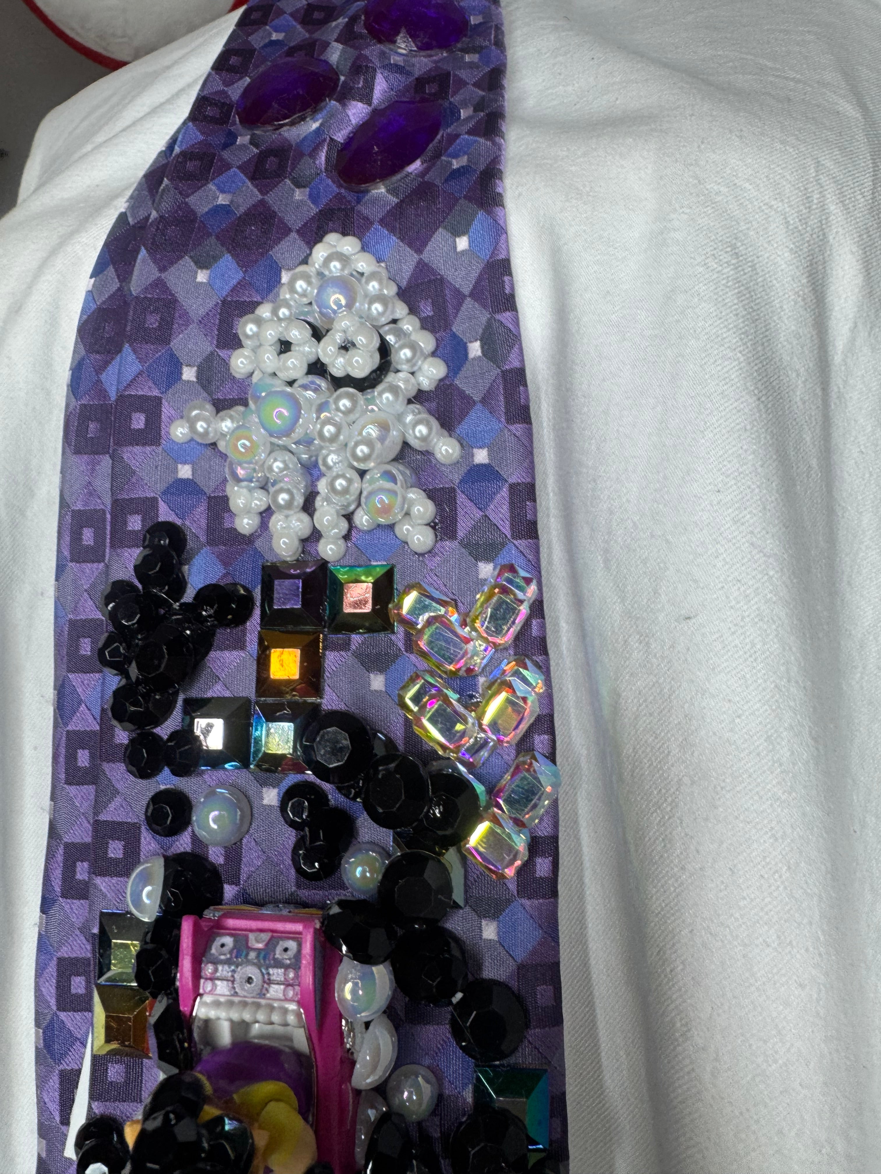 Purple Wario Getting Bloopered On Tetris Road 200cc Mario Kart Tie
