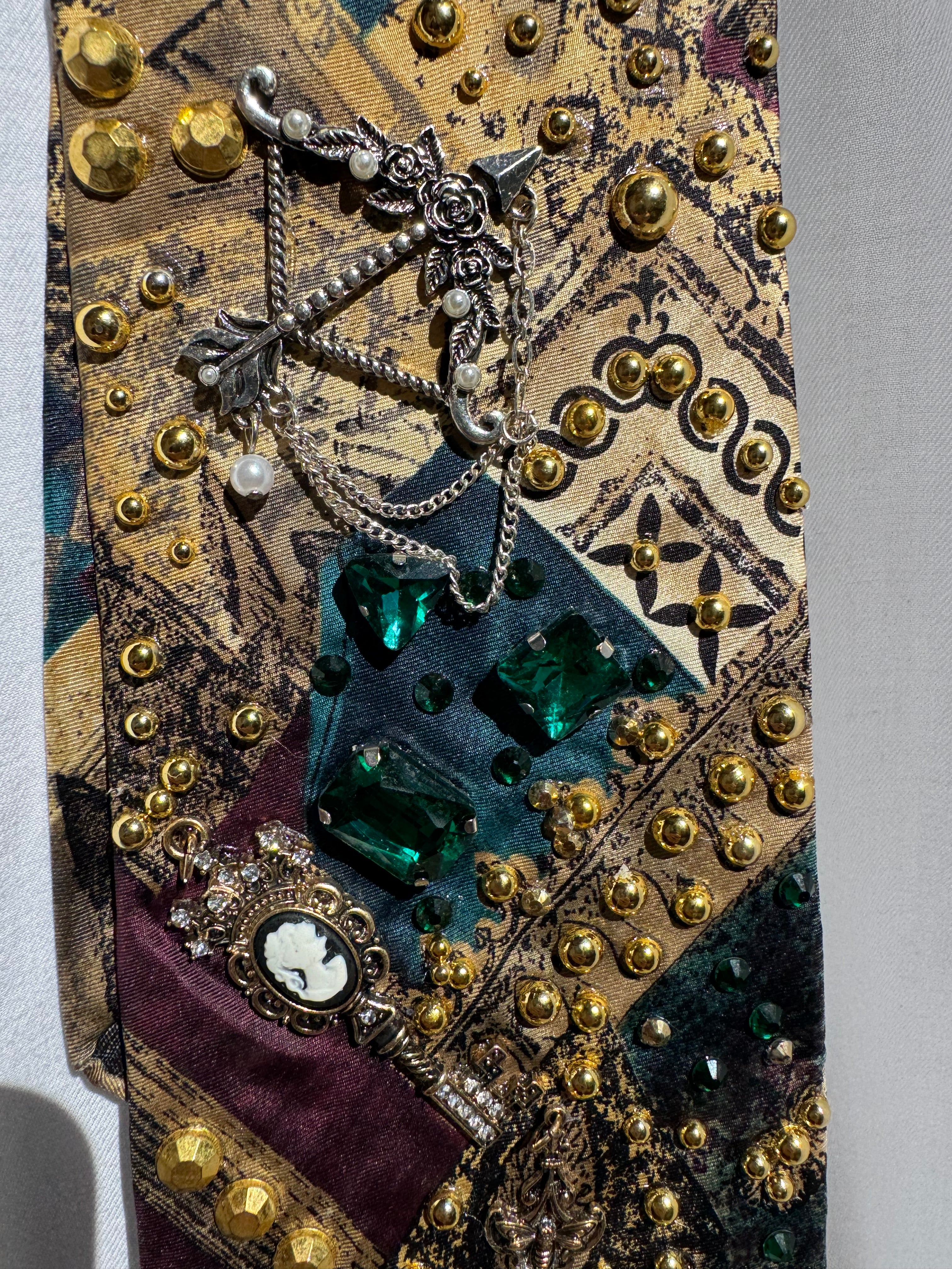Gold Renaissance Ceiling Printed High Class Royalty Tie