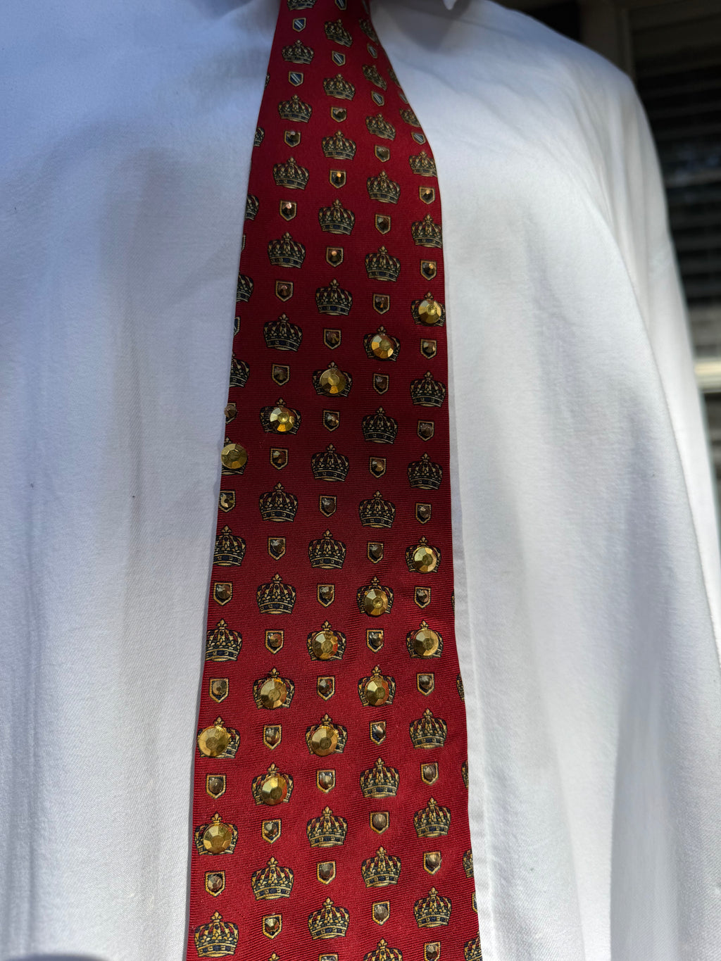 Red Crowned High Class Royalty Tie