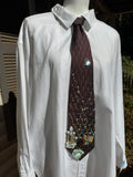 Burgundy African Woman Magical Aura Royalty Tie