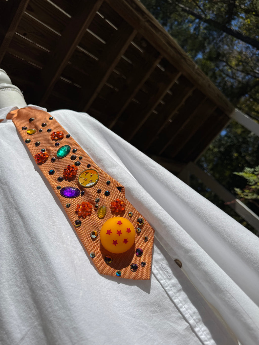 Orange All 7 Dragon Balls Dragon Ball Z Tie