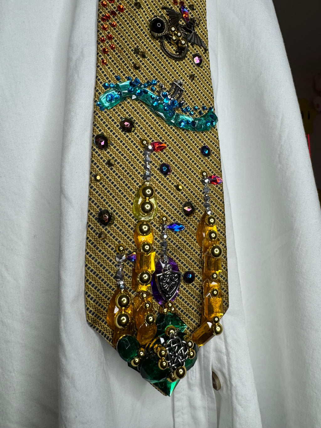 Gold Dungeons and Dragons Viking Era Royalty Tie