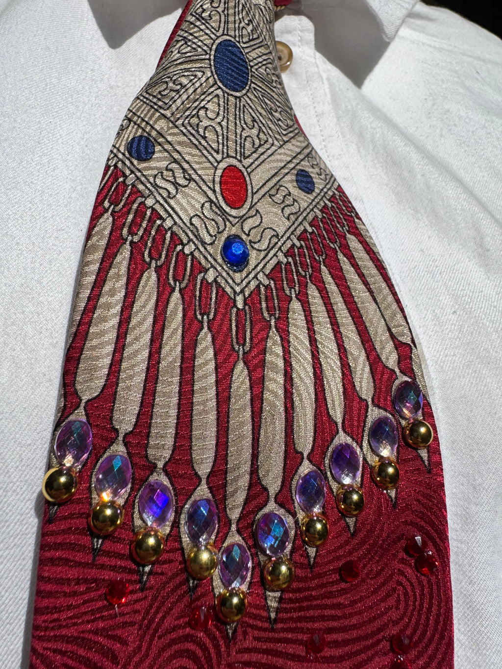 Red Supreme High Class Royalty Tie