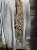 Gold Colorful Raindrops Diamond Daisy Nature Royalty Tie