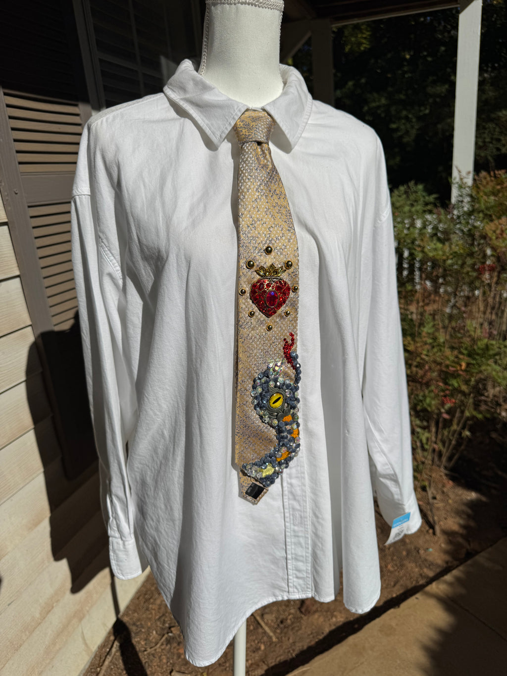 Beige King Snake Nature Royalty Tie