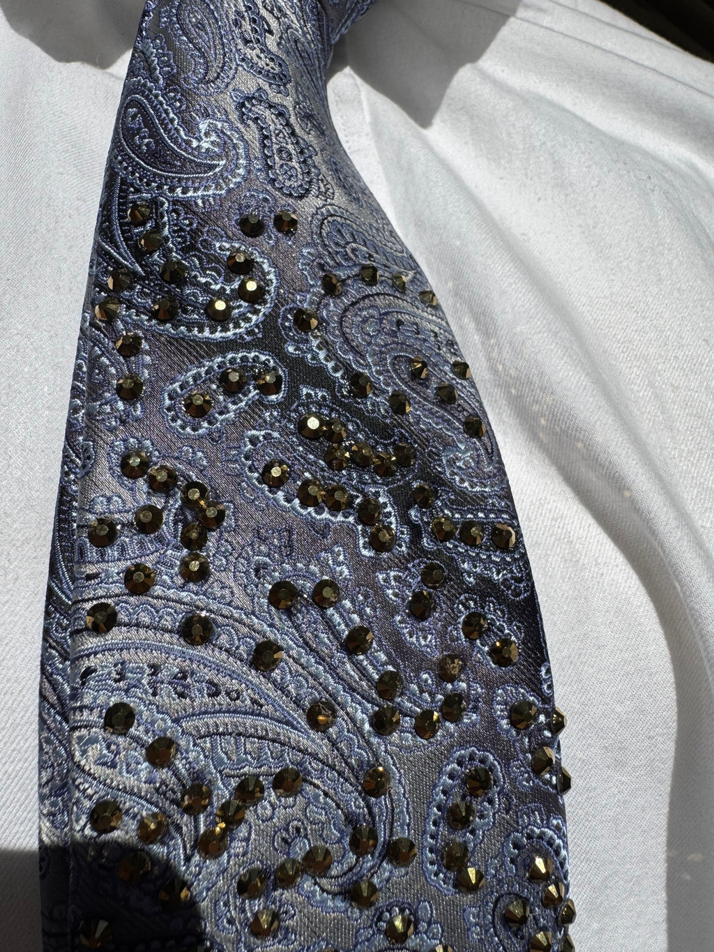 Navy Blue Paisley High Class Royalty Tie