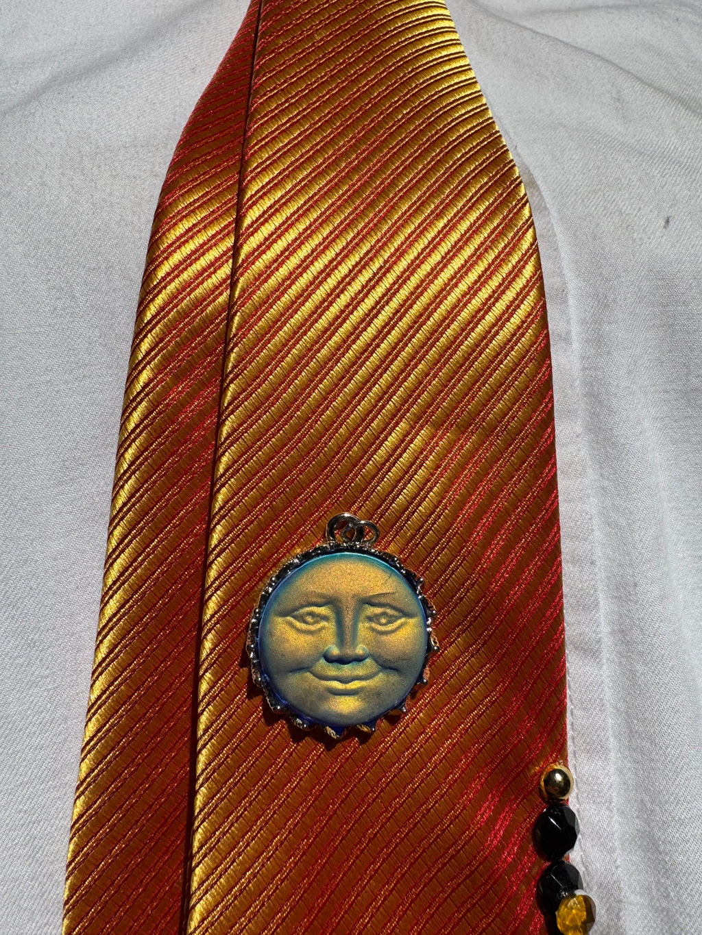 Orange Jaguar Pharaoh Taj Mahal Kingdom Egyptian Royalty Tie