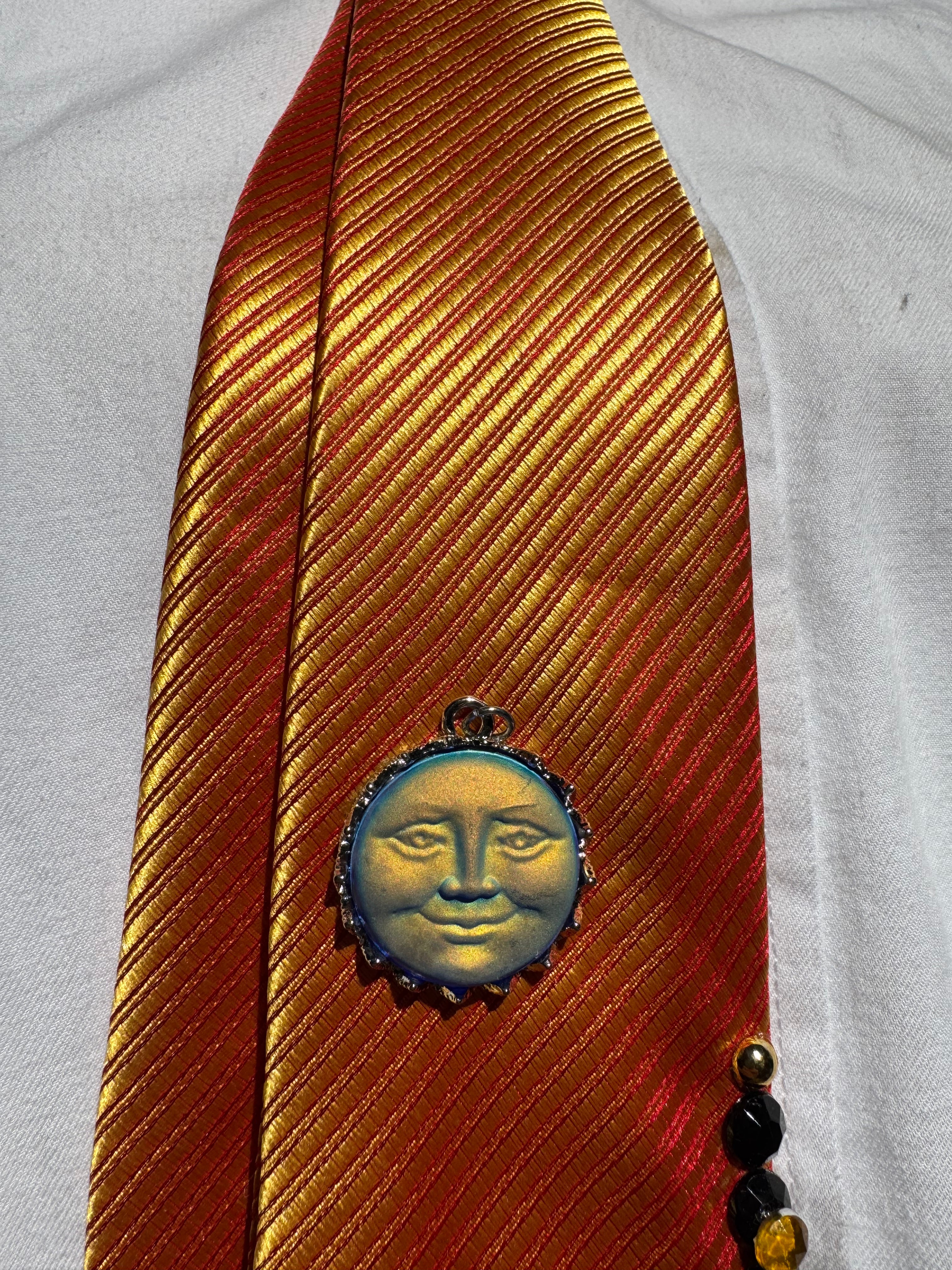 Orange Jaguar Pharaoh Taj Mahal Kingdom Egyptian Royalty Tie