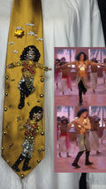 Gold Silk Michael Jackson Hitting T Jump to Hand Tut Twist Double Dance Scene from Remember the Time Short Film