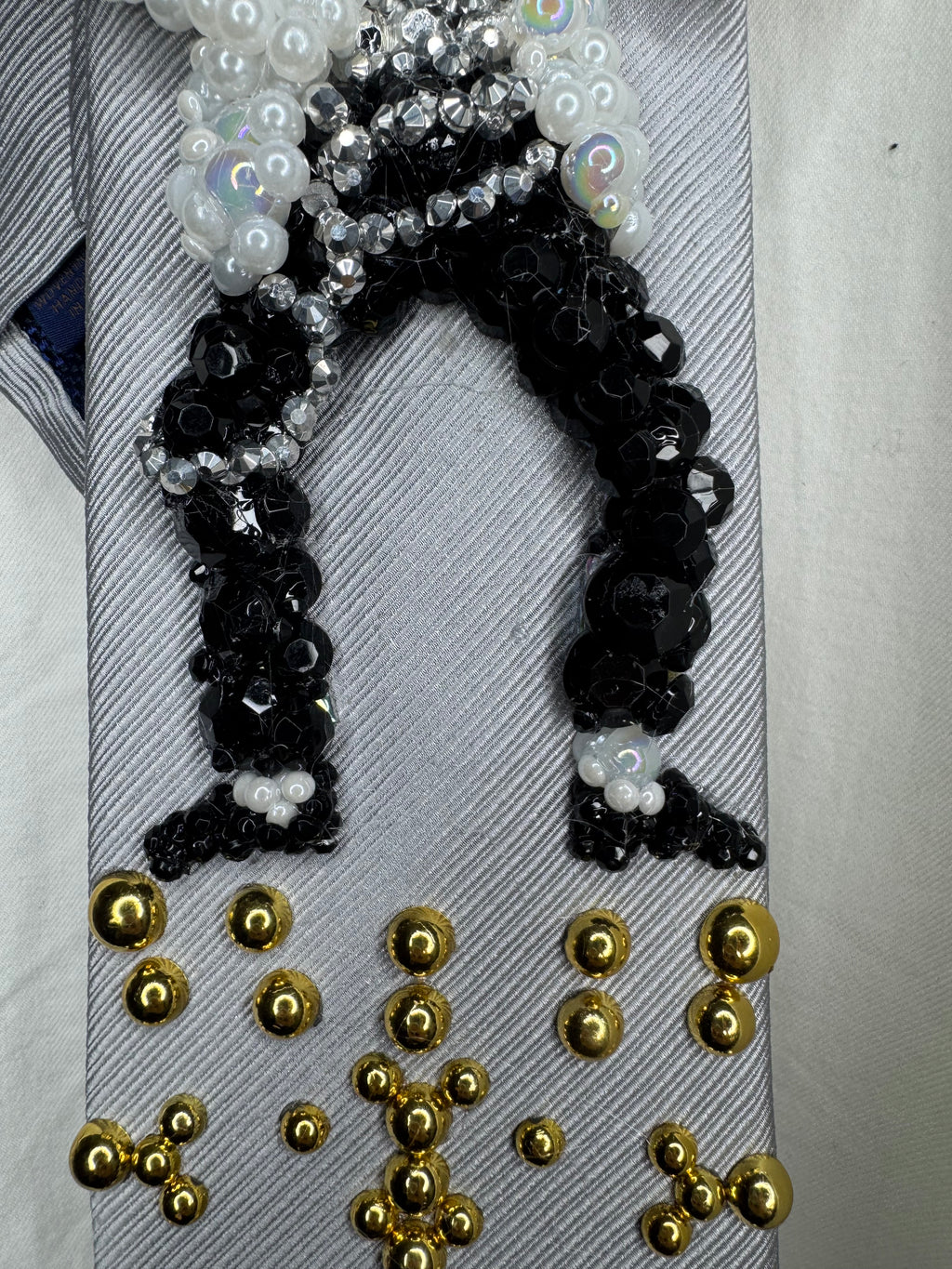 Grey Michael Jackson Hitting Egyptian Pose Walk To Smooth Criminal Wembly Concert 1988 Tie