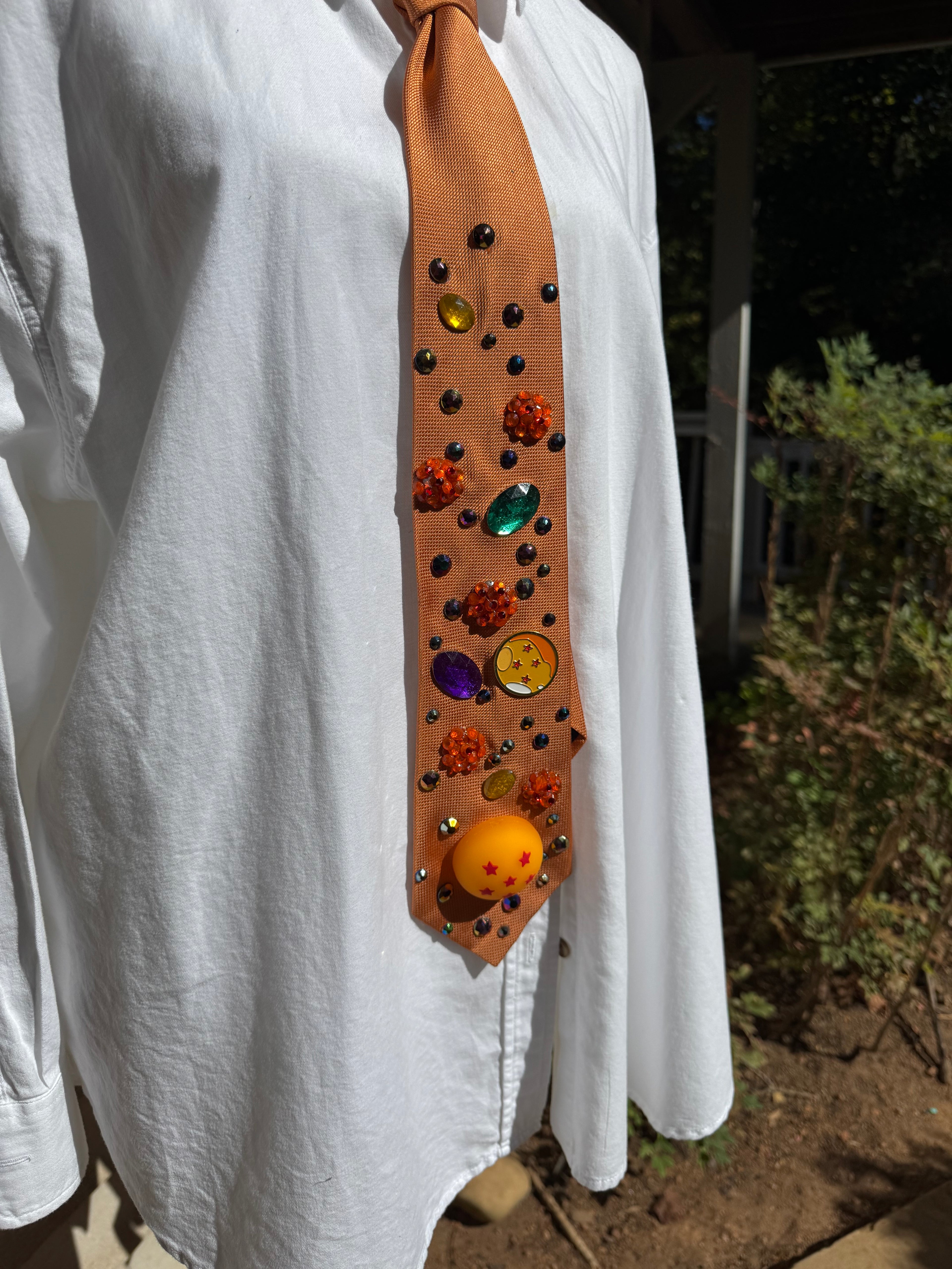Orange All 7 Dragon Balls Dragon Ball Z Tie