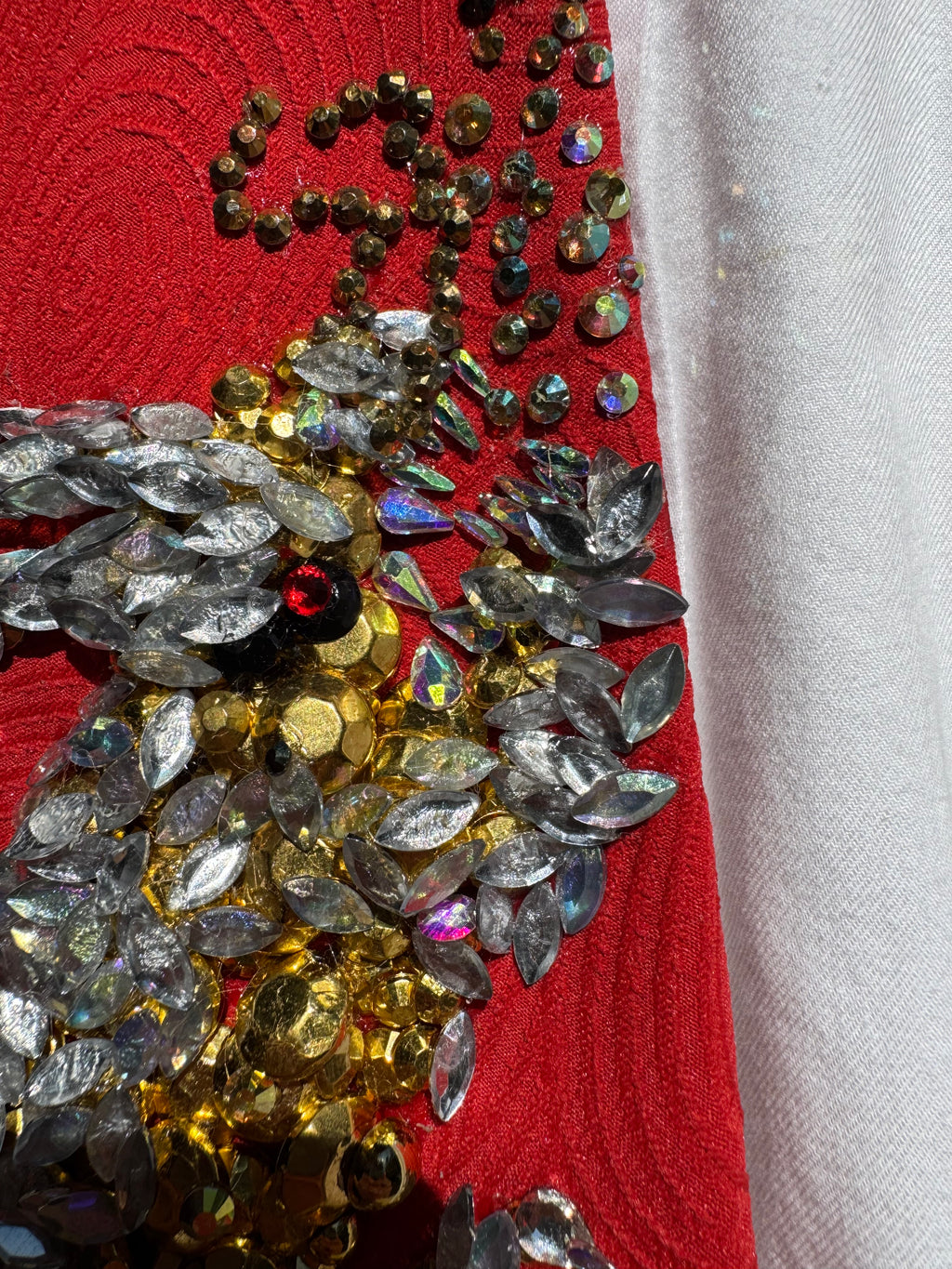 Red Golden Final Boss Samurai Dragon Tie