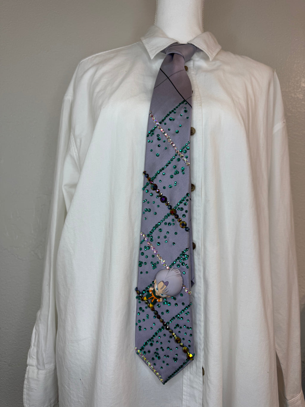 Lavender Purple Trunkz Striped Royalty Dragon Ball Z Tie
