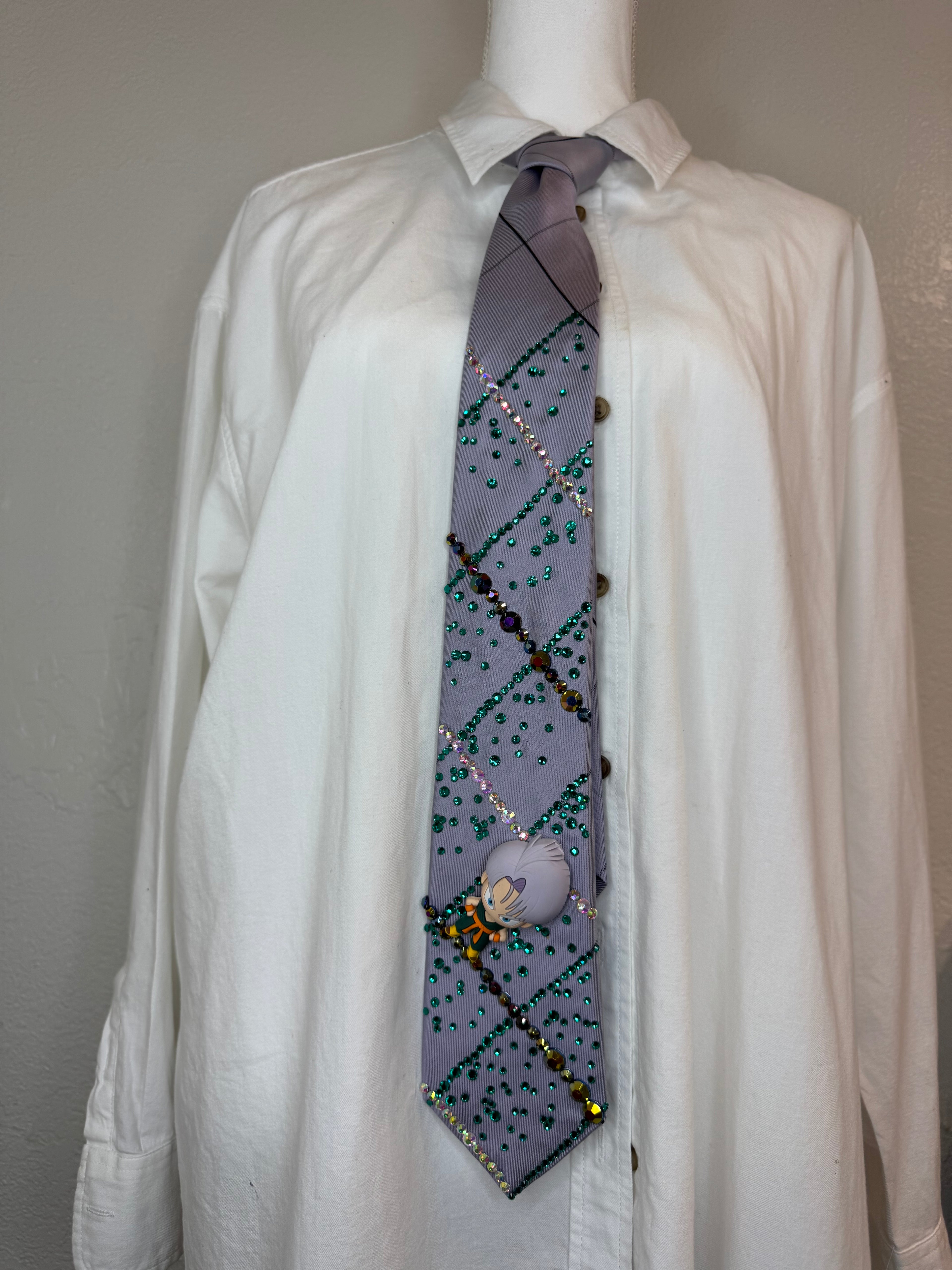 Lavender Purple Trunkz Striped Royalty Dragon Ball Z Tie