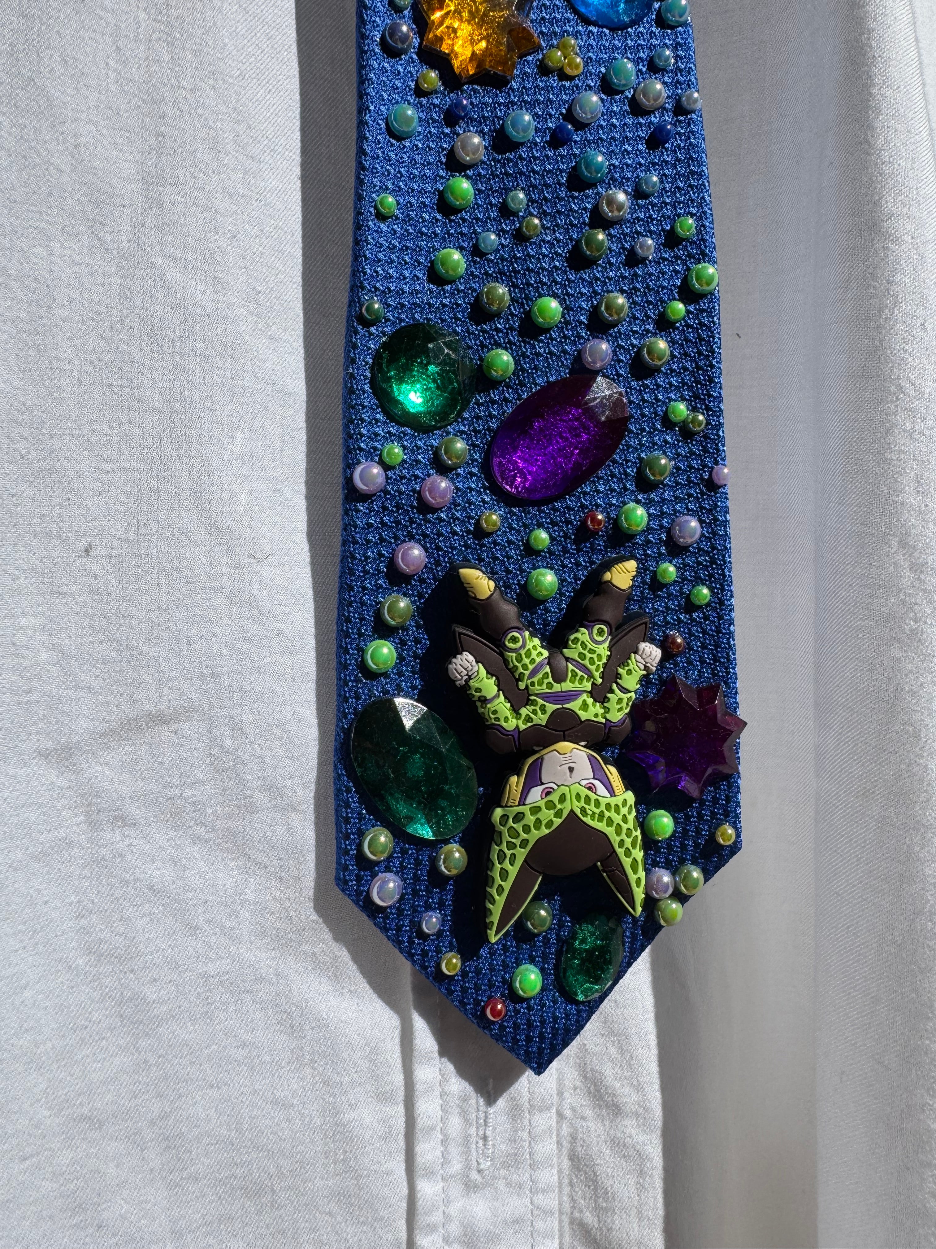 Blue Vegeta Vs Cell Dragon Ball Z Tie