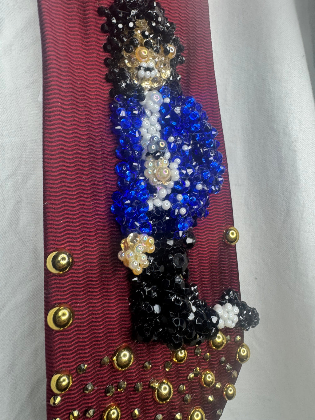 Red Michael Jackson On Knees Singing After Spinning to Man in the Mirror Grammy Awards 1988 Tie