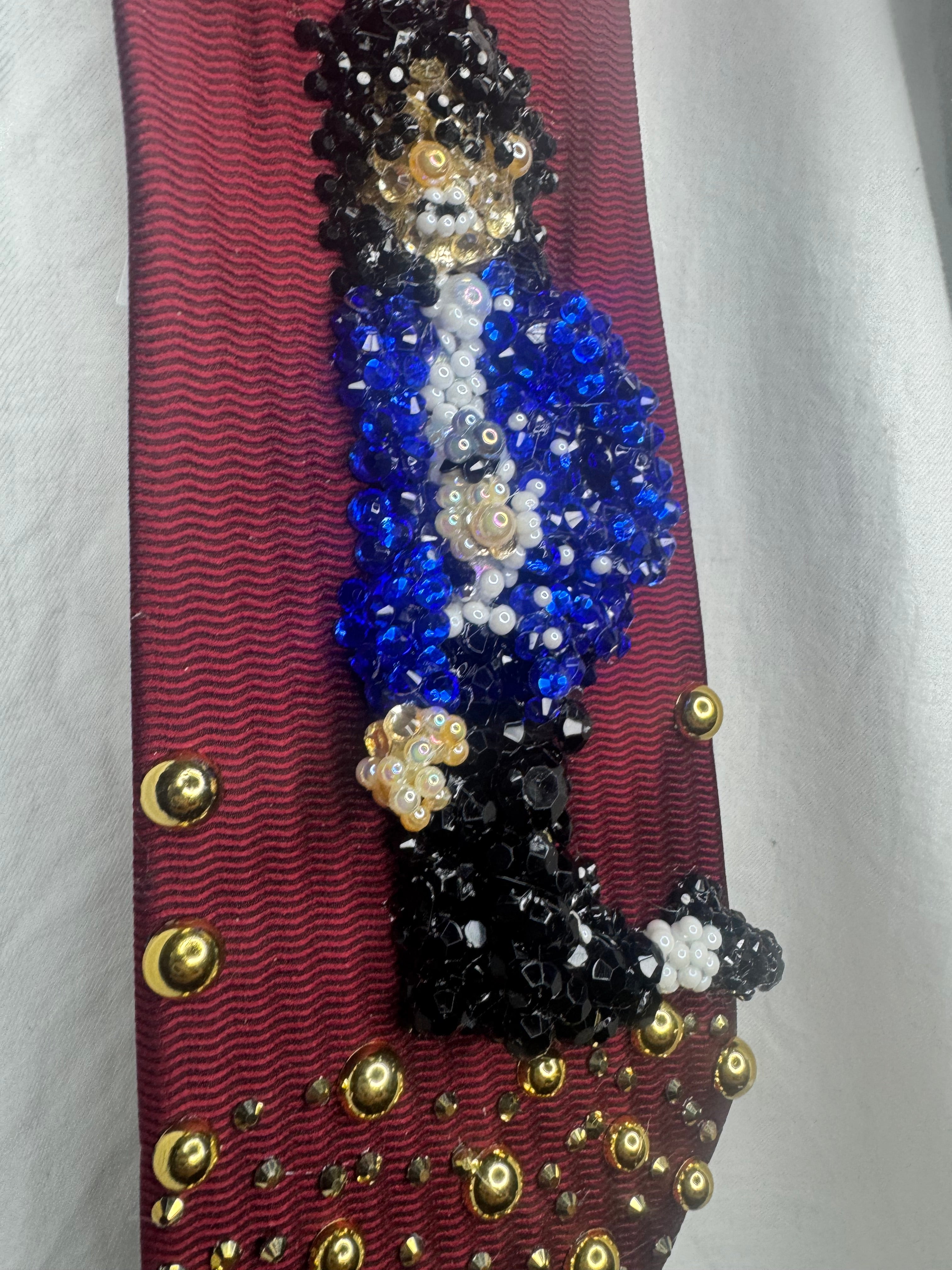 Red Michael Jackson On Knees Singing After Spinning to Man in the Mirror Grammy Awards 1988 Tie