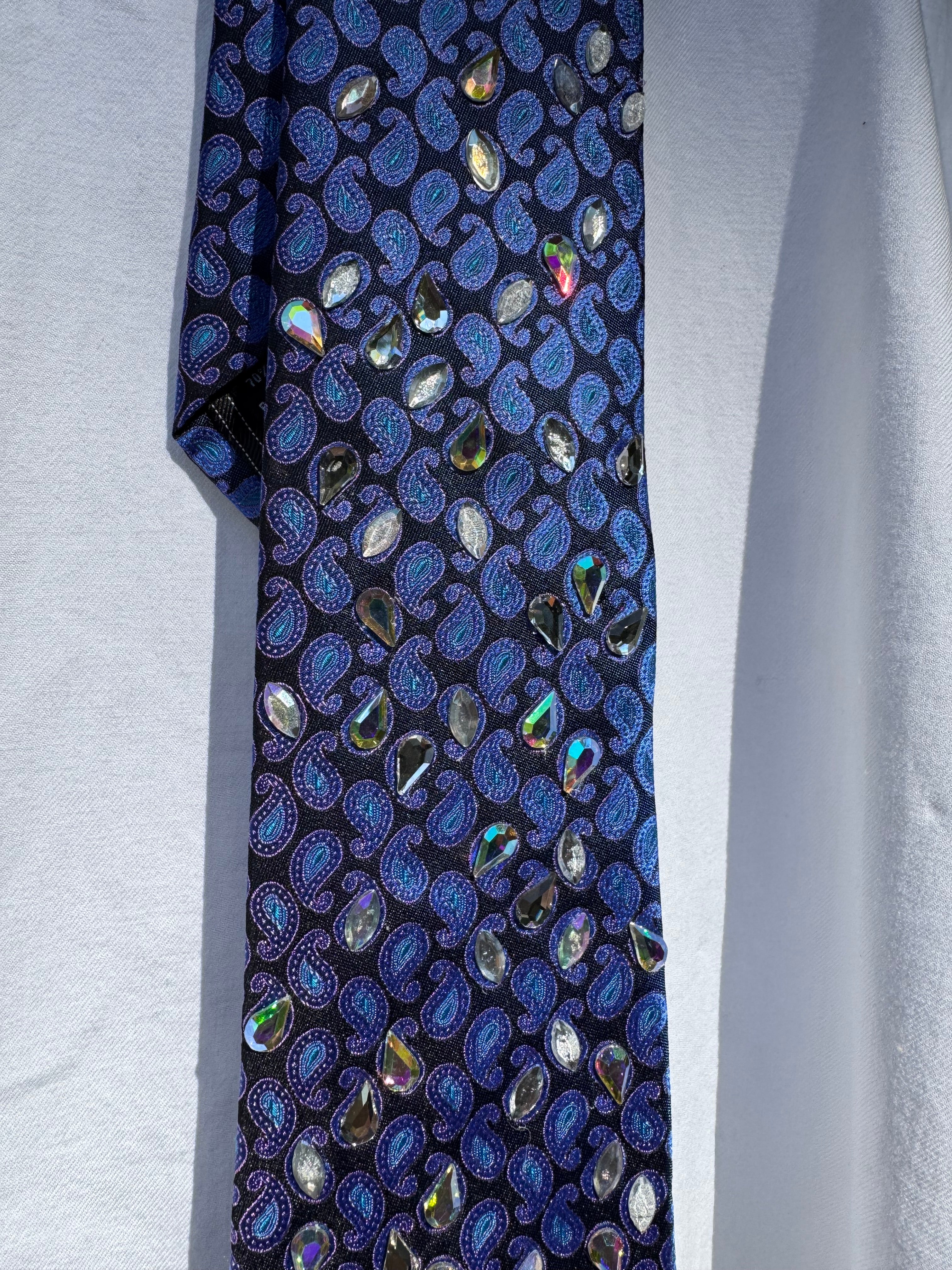 Purple Wizard Tear Drop Royalty Tie