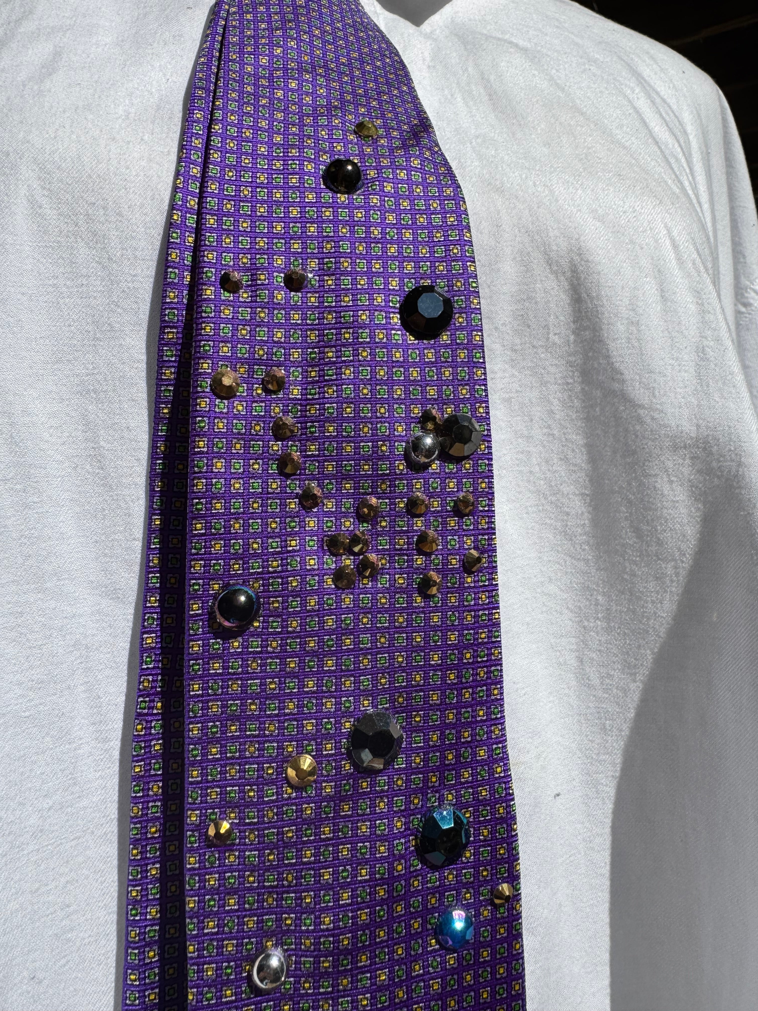 Purple Outter Space Galaxy Royalty Space Tie