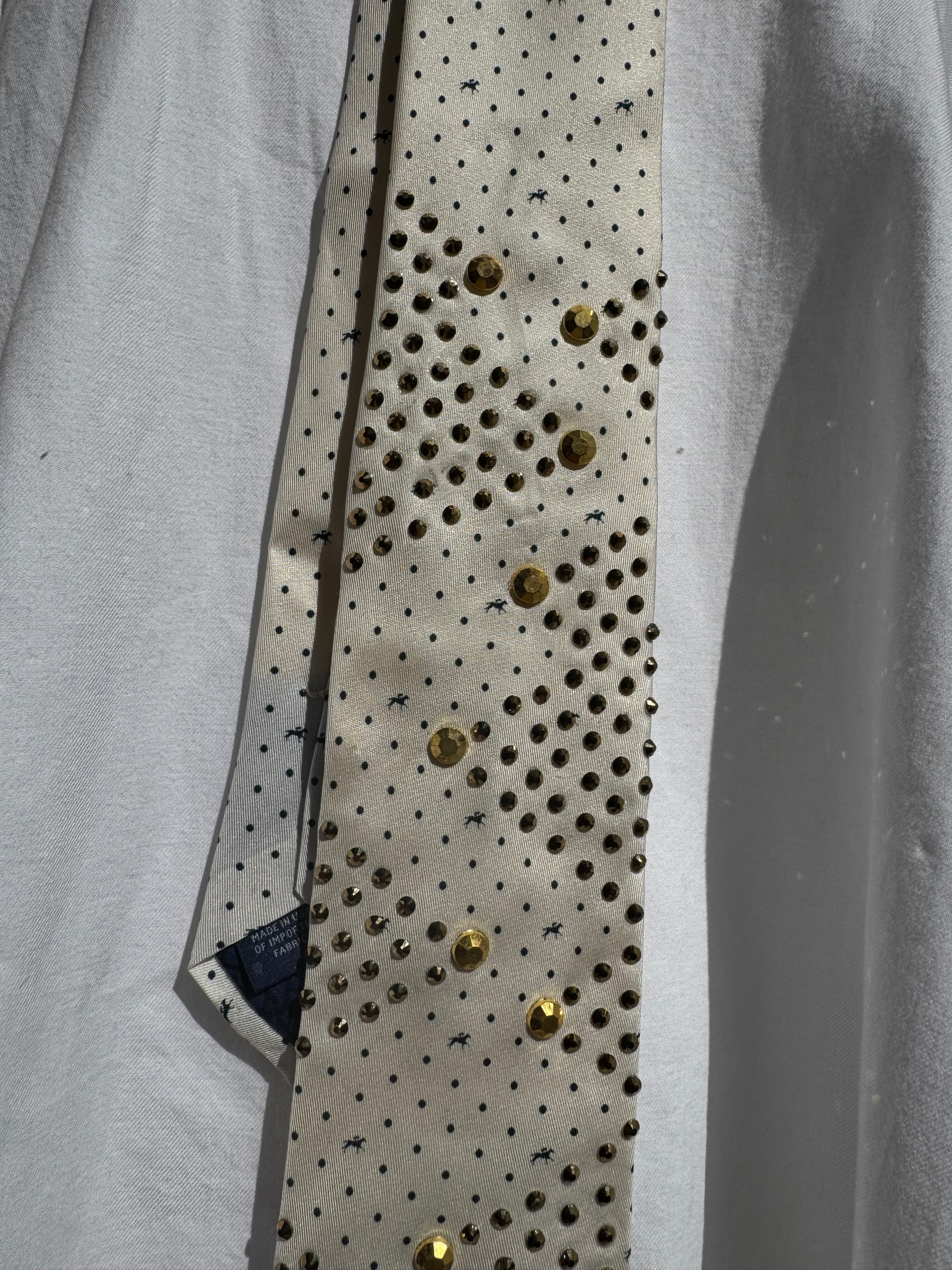 White Golden Mountain Range Royalty Tie