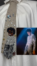 Beige Michael Jackson Hitting Lean Back Move In Rock With You Music Video Tie