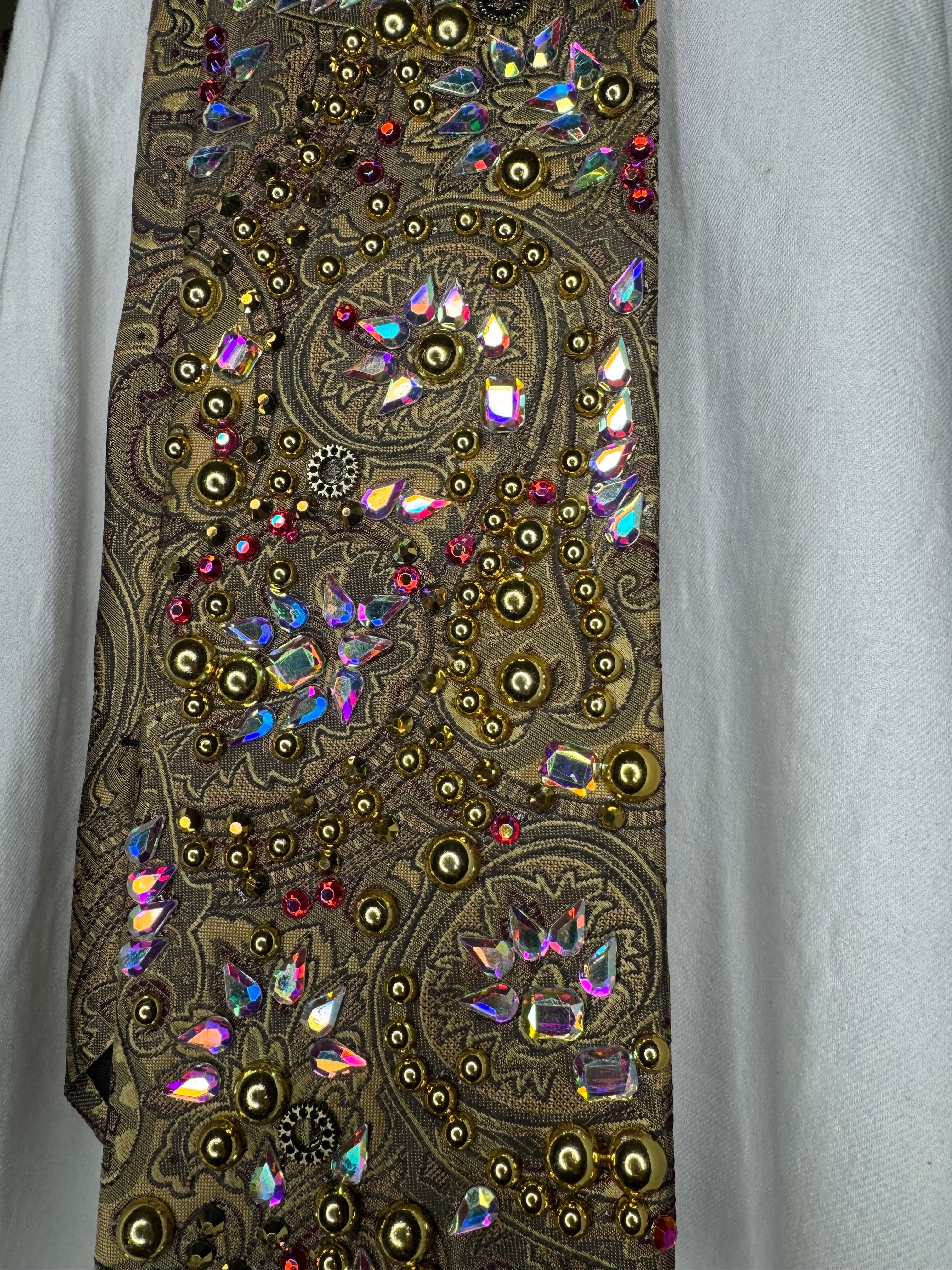 Gold Paisley High Class Royalty Tie